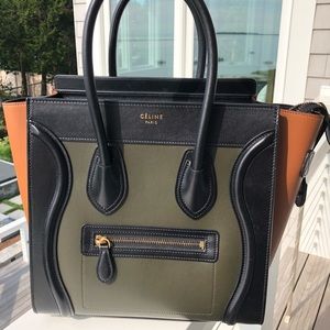 Celine Tricolor Micro Luggage/Purse